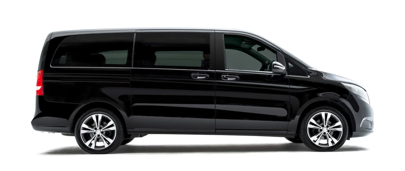 Black Mercedes-Benz V-Class MPV